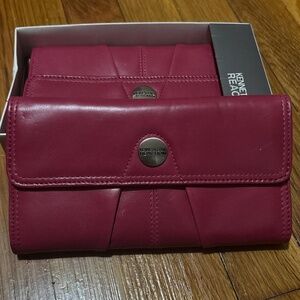 Pink Leather Kenneth Cole Reaction Clutch